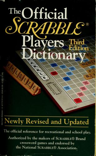 Merriam-Webster: The Official Scrabble players dictionary. (1996, Merriam-Webster, Merriam Webster Mass Market)