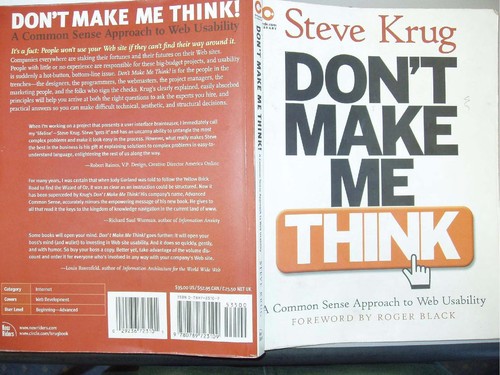 Steve Krug: Don't make me think! (Paperback, 2000, Que)