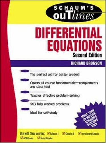 Richard Bronson: Schaum's outline of theory and problems of differential equations (1994, McGraw-Hill)