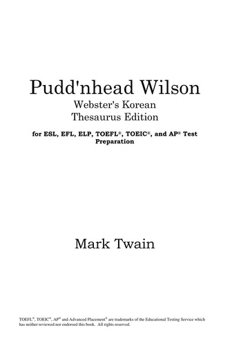 Mark Twain: Pudd'nhead Wilson (EBook, 2005, ICON Classics)