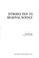 Walter Isard: Introduction to regional science (1975, Prentice-Hall)