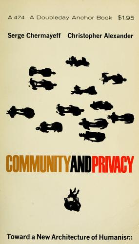 Serge Chermayeff: Community and privacy (1963, Doubleday)